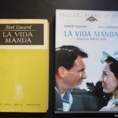 Cine: LA VIDA MANDA, LA COMEDIA DE NOEL COWARD + LA PELÍCULA DE DAVID LEAN. Lote 365408346