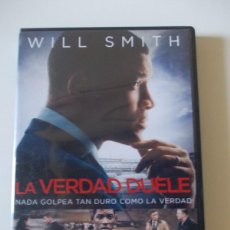 Cine: DVD LA VERDAD DUELE 2015 PETER LANDESMAN WILL SMITH SCOTT FREE PRODUCTIONS, THE SHUMAN COMPANY. Lote 367435159