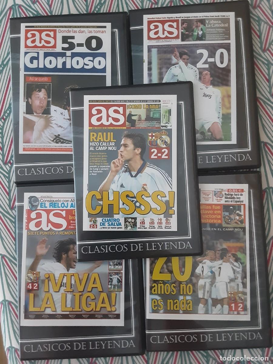 Cine: DVD. CL&Aacute;SICOS DE LEYENDA. REAL MADRID-BARCELONA. 5 PARTIDOS HIST&Oacute;RICOS. COMPLETO.