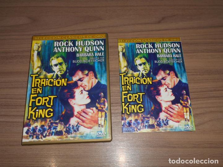 Cine: TRAICION EN FORT KING Edicion Especial DVD + LIBRO 34 Pag. ROCK HUDSON Anthony Quinn COMO NUEVA