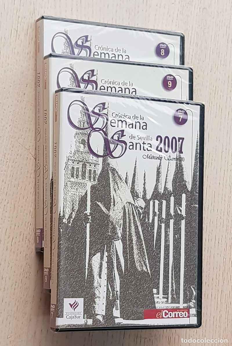 Cine: CR&Oacute;NICA DE LA SEMANA SANTA 2007 (DVDs / n&ordm; 7 - 8 - 9 / precintados / PRECIO POR UNIDAD)