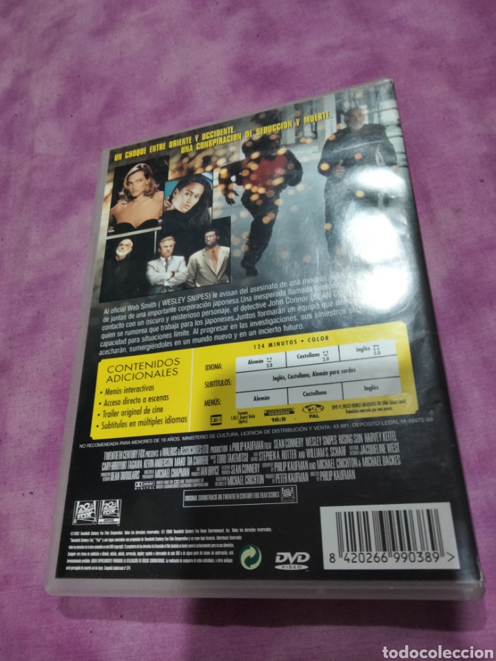 Cine: Sol naciente dvd ---- 99 - Foto 2