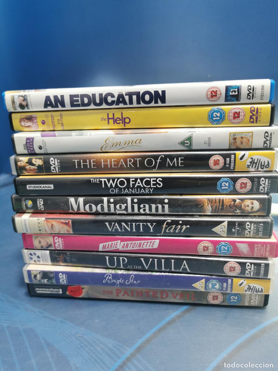 Cine: Lote 11 dvd edicion UK en ingles PAL 2-an education+EMMA+Vanity Fair+THE HELP+the heart of me + up a
