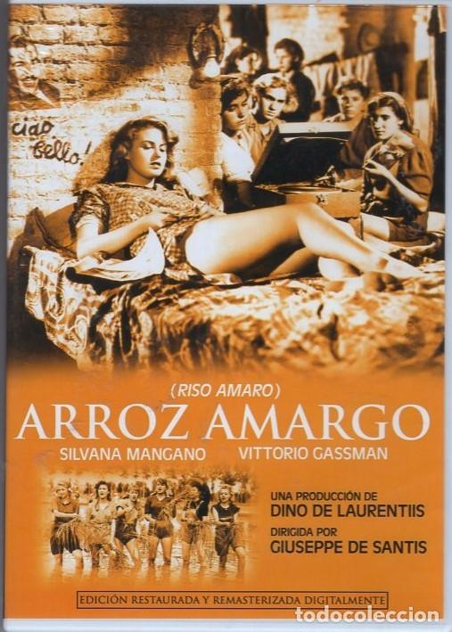 Cine: ARROZ AMARGO DVD - (SILVANA MANGANO ). UNAS RECOLECTORAS DE ARROZ CON SUS RENCORES, AMORES Y PELEAS