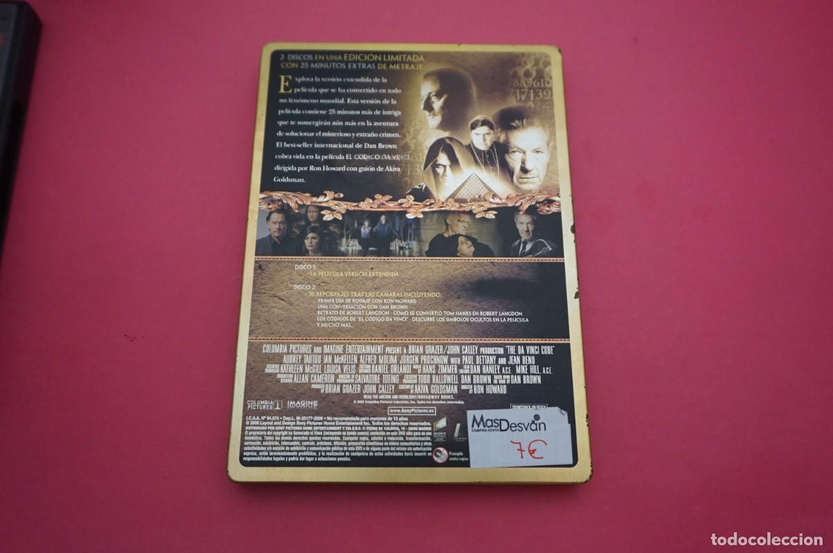 Cine: 4B6/ 2 X DVD - EL CODIGO DA VINCI (VERSION EXTENDIDA) / TOM HANKS - Foto 3