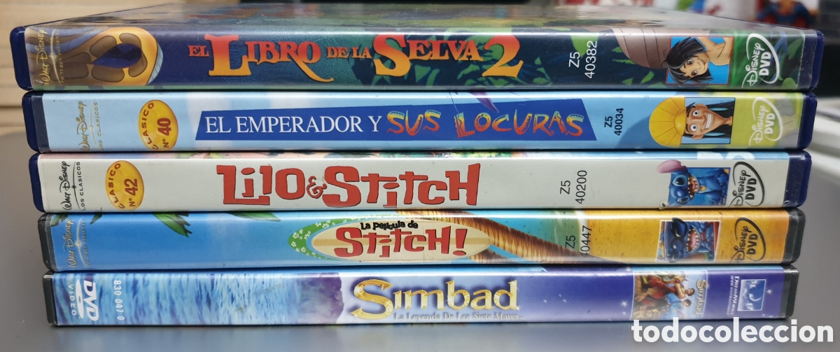 Cine: LOTE 5 DVD DISNEY VER FOTOS Y TITULOS