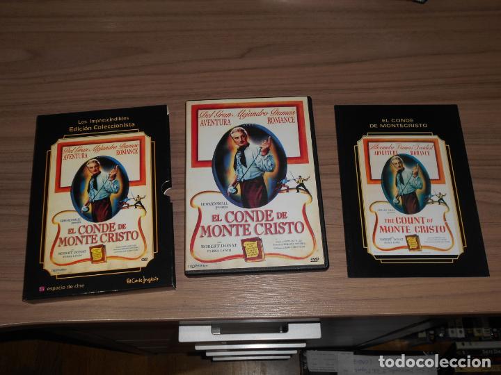 Cine: EL CONDE DE MONTECRISTO Edicion Especial DVD + LIBRO 34 Pag. ROBERT DONAT Como NUEVA