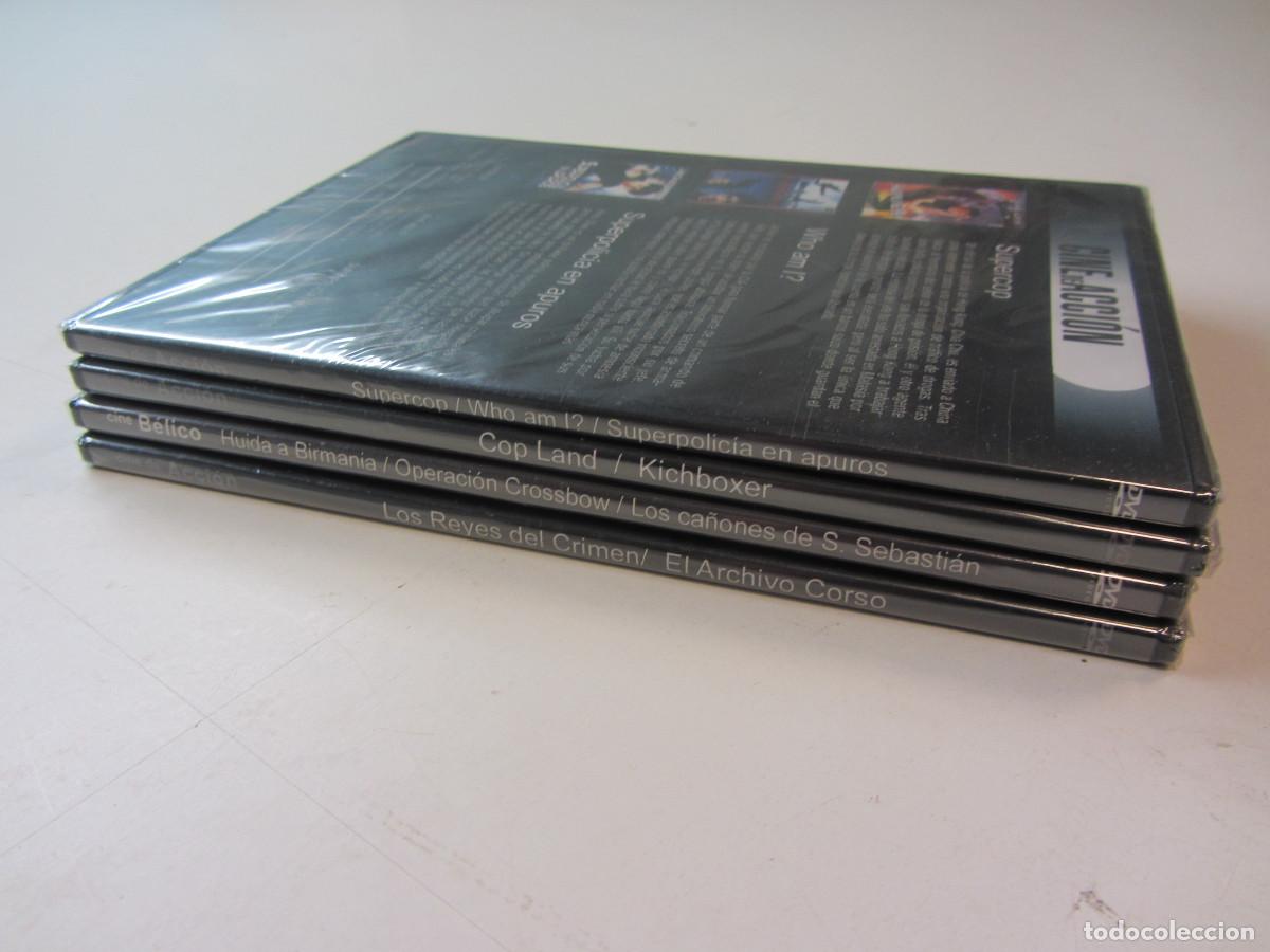 Cinema: Cine de Acci&oacute;n/B&eacute;lico. 4 dvds con 10 pel&iacute;culas. Precintadas. Ver fotograf&iacute;as para los t&iacute;tulos.