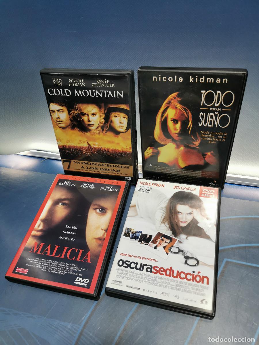 Cine: 4 DVDS NICOLE KIDMAN-MALICIA-OSCURA SEDUCCION-TODO POR UN SUE&Ntilde;O-COLD MOUNTAIN