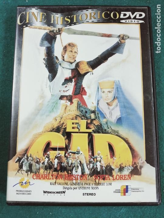 Cine: EL CID. CHARLTON HESTON. SOFIA LOREN. DVD - Foto 1