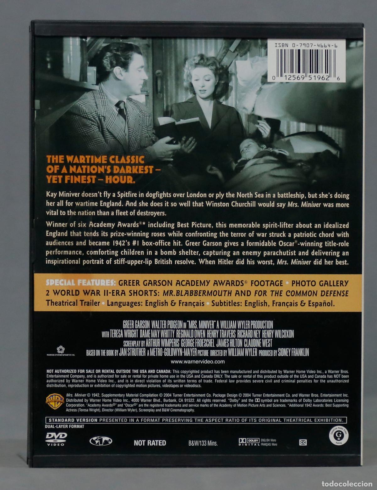 Cine: DVD. Mrs. Miniver - Foto 2
