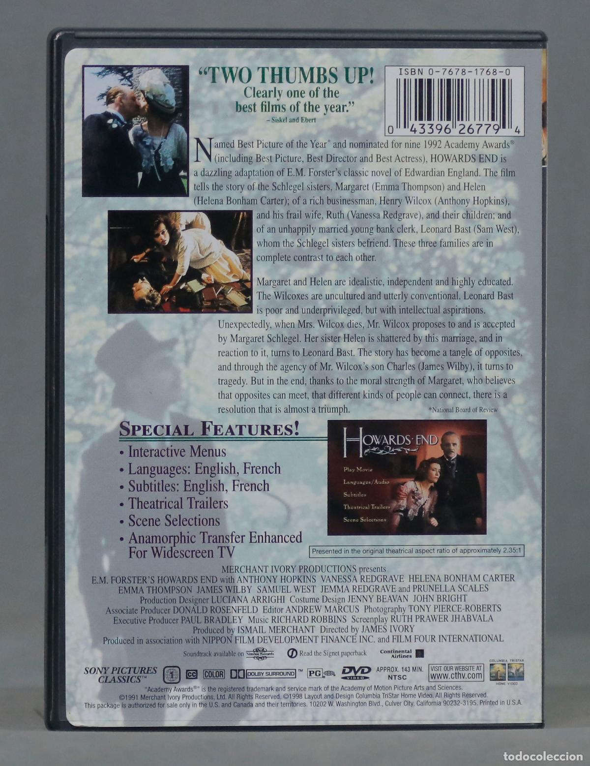 Cine: DVD. Howards End. (1992) - Foto 2