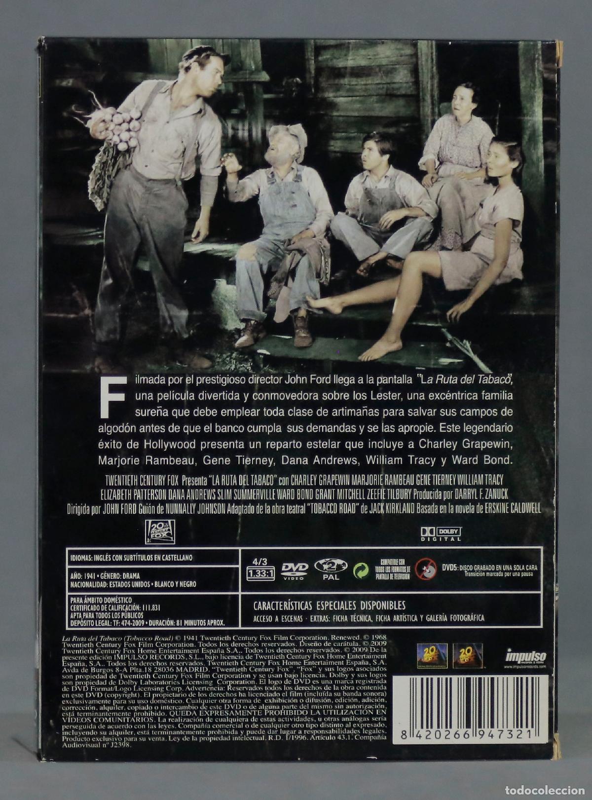 Cine: DVD. LA RUTA DEL TABACO - Foto 2