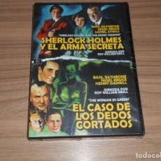 Cine: PACK SHERLOCK HOLMES Y EL ARMA SECRETA + EL CASO DE LOS DEDOS CORTADOS 2 DVD NUEVA PRECINTADA