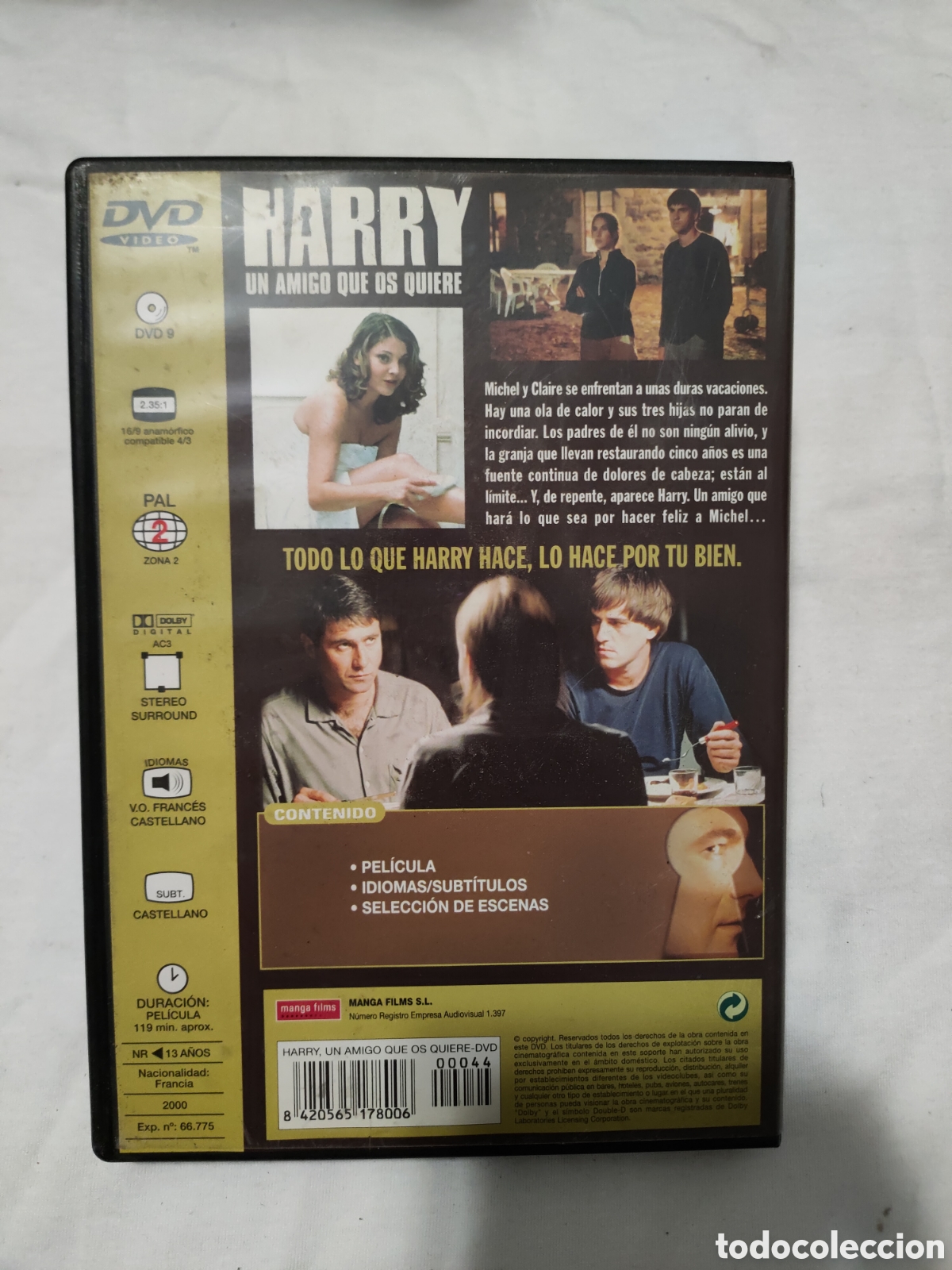 Cinema: S86 Harry un amigo que os quiere DVD SEGUNDAMANO