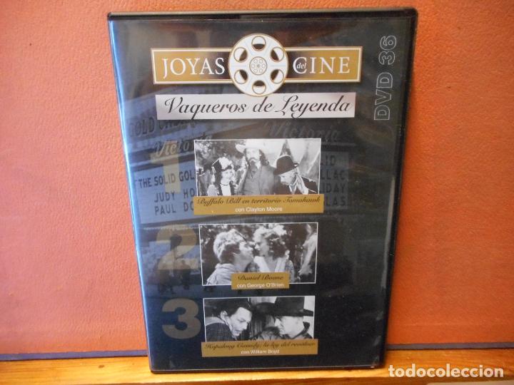 Cine: DVD. JOYAS DEL CINE. VAQUEROS DE LEYENDA. BUFFALO BILL EN TERRITORIO TOMAHAWK. DANIEL BOONE.