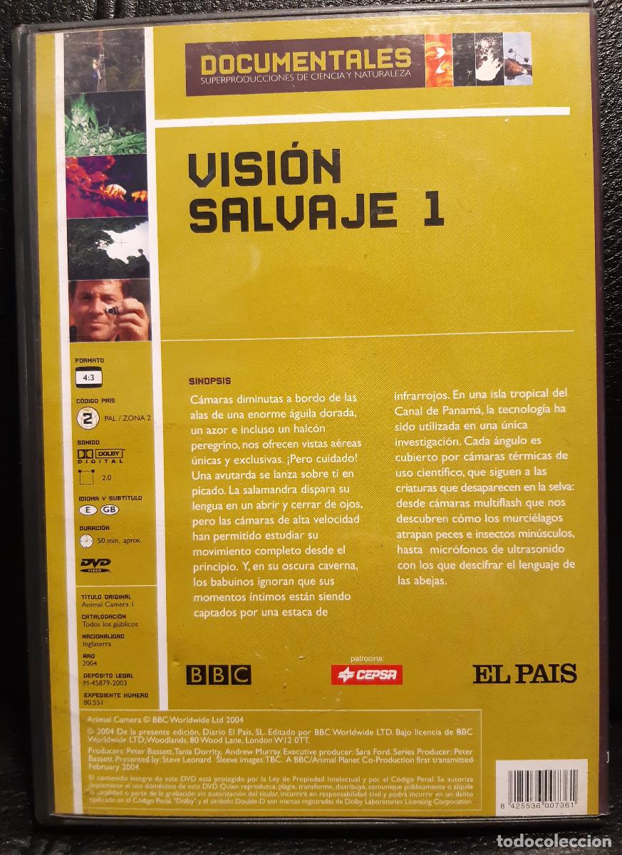 Cine: VISION SALVAJE 1 - DVD - DOCUMENTAL BBC - Foto 2