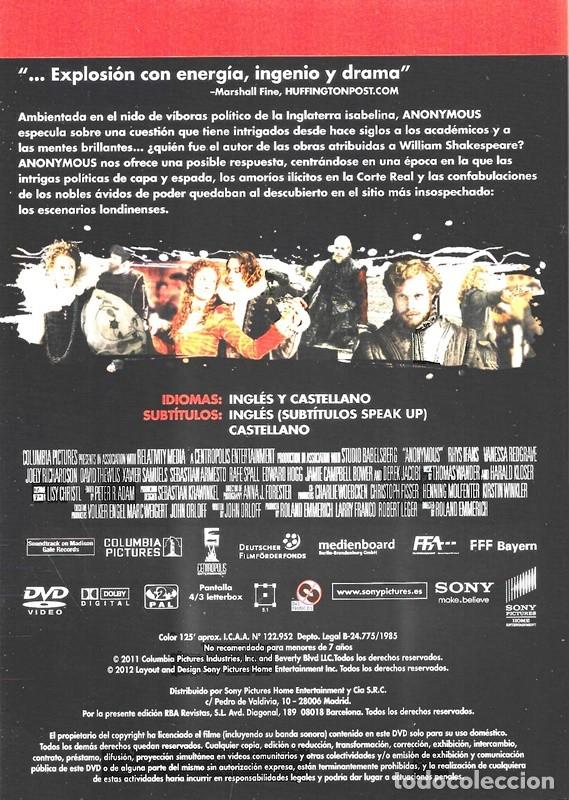 Cine: ANONYMOUS RHYS LEANS - Foto 2