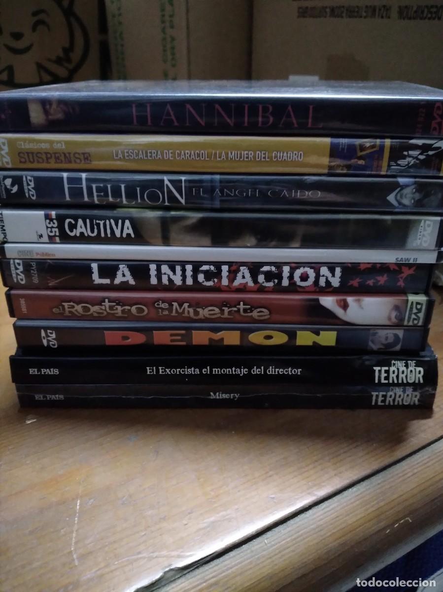 Cine: LOTE 10 DVS-TERROR SUSPENSE-4 PRECINTADOS-DEMON CON MARCAS VISIBLES DE USO-RESTO EN BUEN ESTADO-