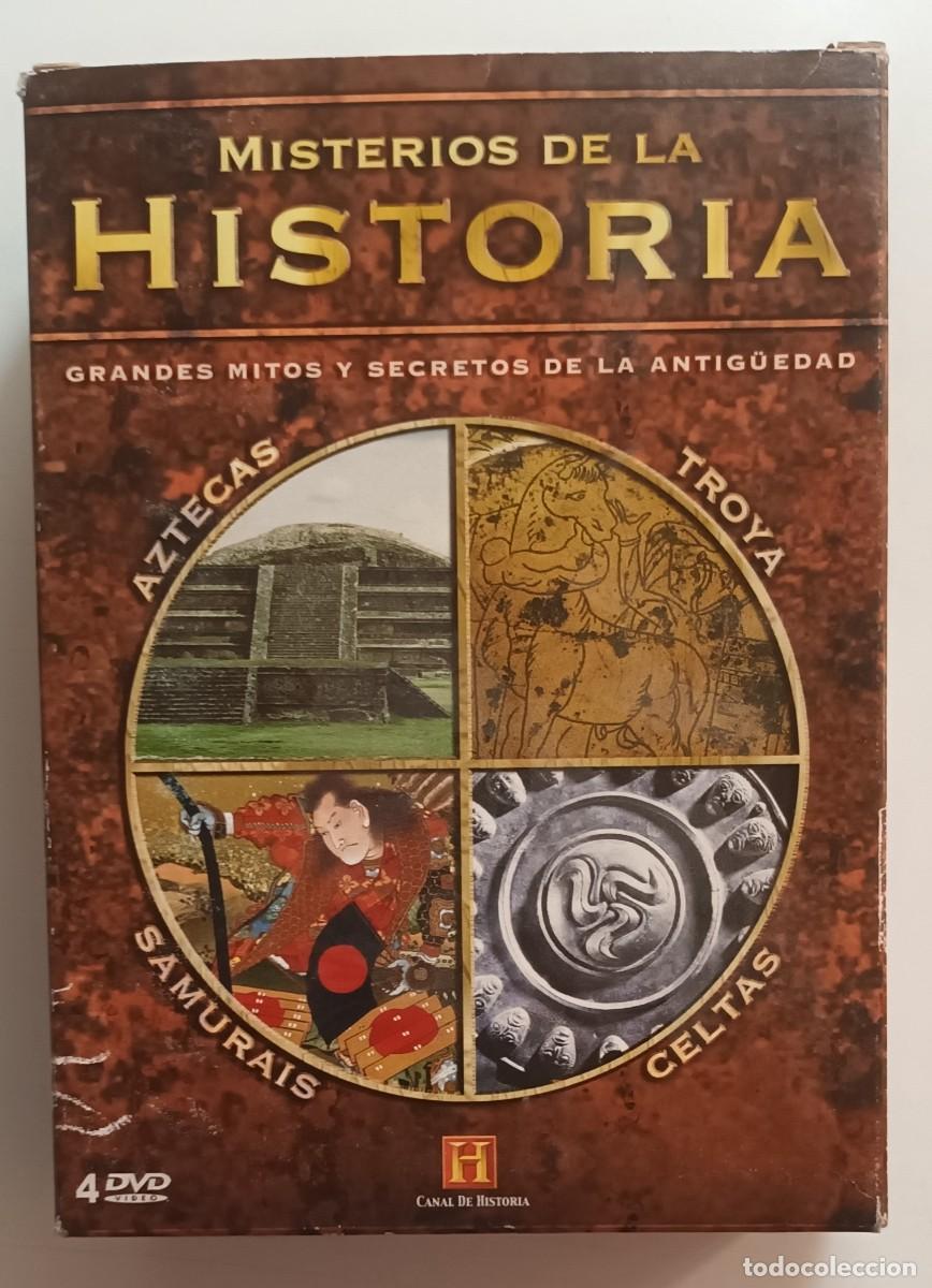 Kino: 4 DVD EN ESTUCHE - AZTECAS / TROYA / SAMURAIS / CELTAS - MISTERIOS DE LA HISTORIA - CANAL HISTORIA