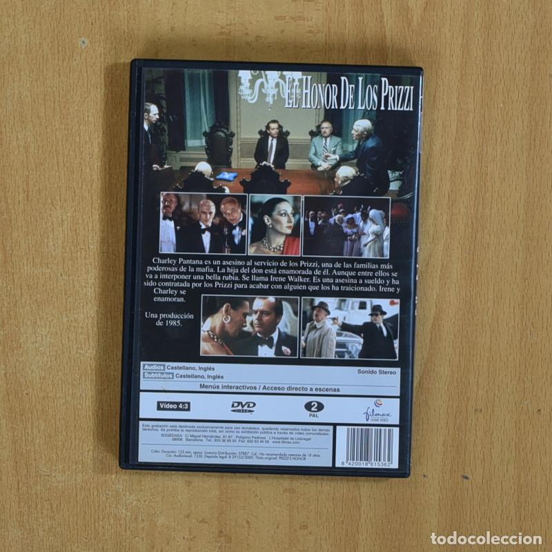 Cine: EL HONOR DE LOS PRIZZI - DVD - Foto 2