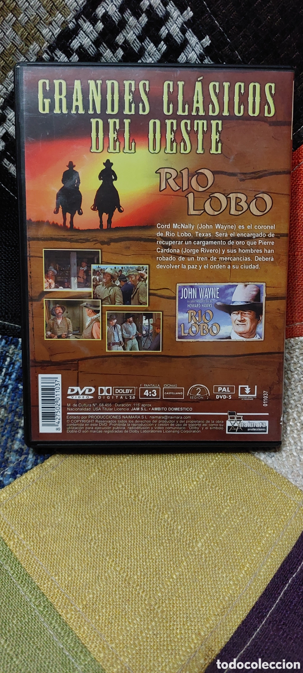 Cine: DVD R&iacute;o Lobo (John Wayne) - Foto 2
