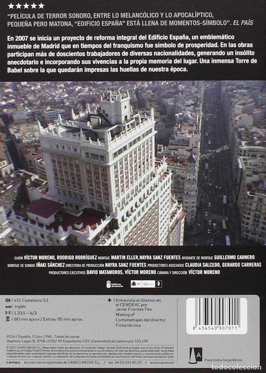 Cine: Edificio Espa&ntilde;a - V&iacute;ctor Moreno (2012) DVD Nuevo - Foto 2