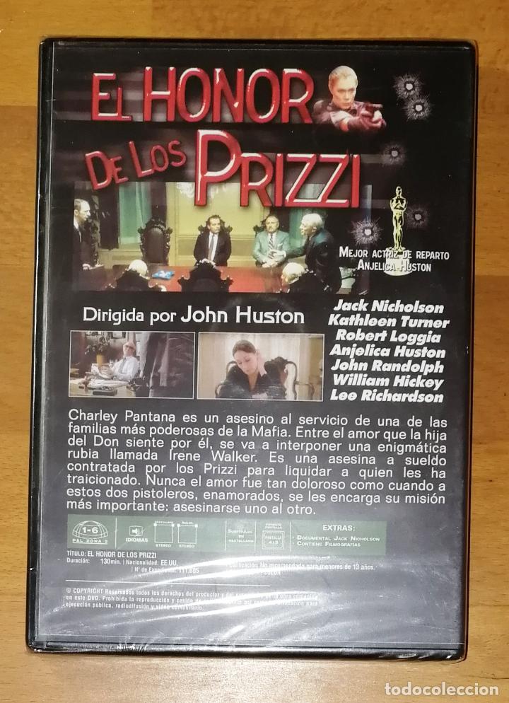 Cine: DVD. EL HONOR DE LOS PRIZZI. - 2002? - Foto 2