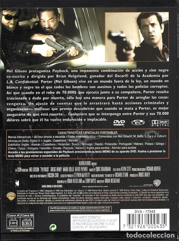 Cine: PAYBACK MEL GIBSON (FORMATO SNAPCASE) - Foto 2