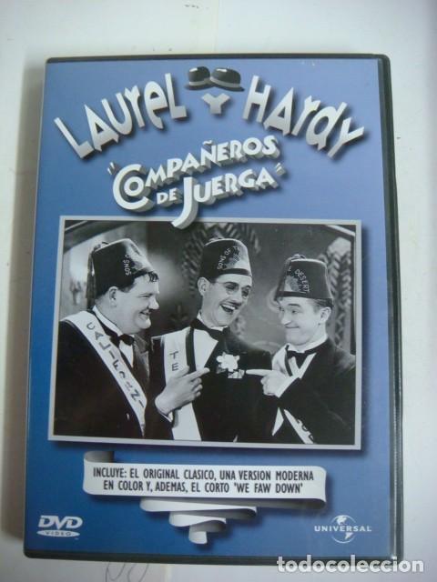 Cine: D.V.D. DE LAUREL Y HARDY EN COMPA&Ntilde;EROS DE JUERGA-(G)