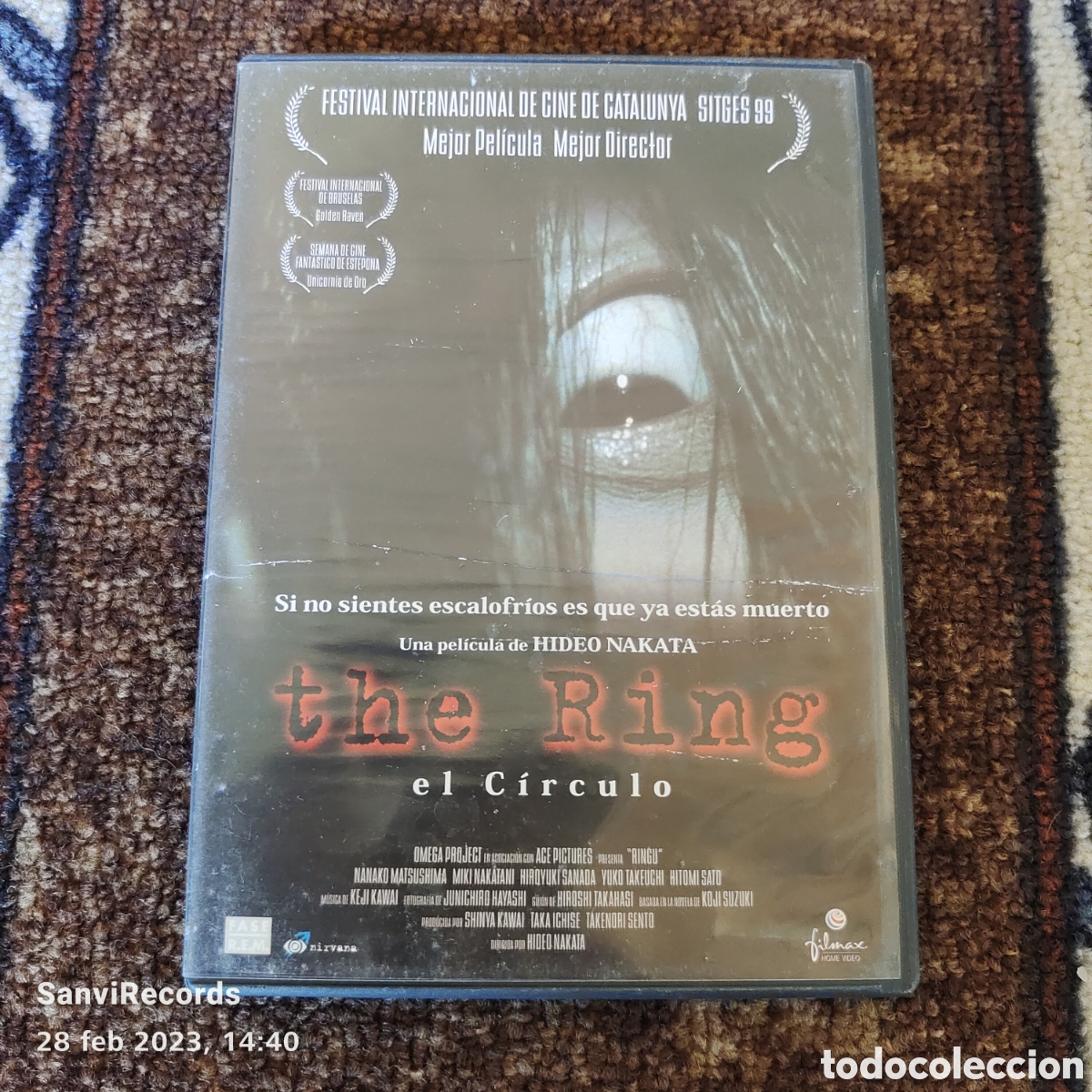 Cine: PEL&Iacute;CULA DVD: THE RING, EL C&Iacute;RCULO (FILMAX HOME VIDEO)