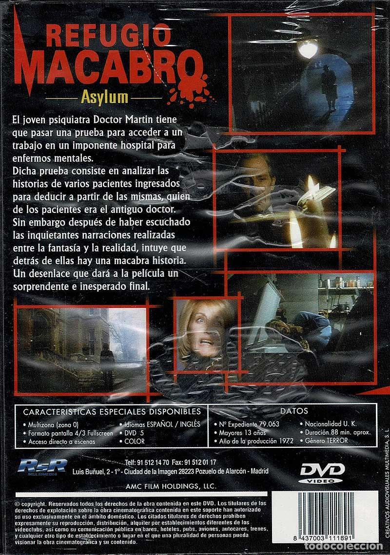 Cine: Refugio Macabro (Asylum). DVD (precintado) - Foto 2