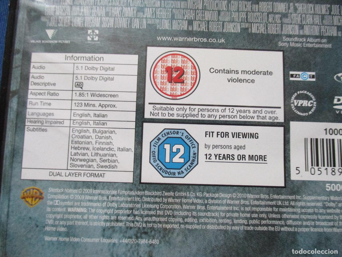 Cine: DVD - SHERLOCK HOLMES &middot; VERSI&Oacute;N ORIGINAL EN INGL&Eacute;S - Foto 3