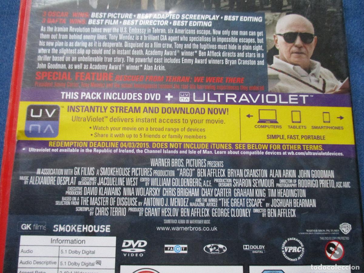 Cine: DVD - ARGO &middot; VERSI&Oacute;N ORIGINAL EN INGL&Eacute;S - Foto 4