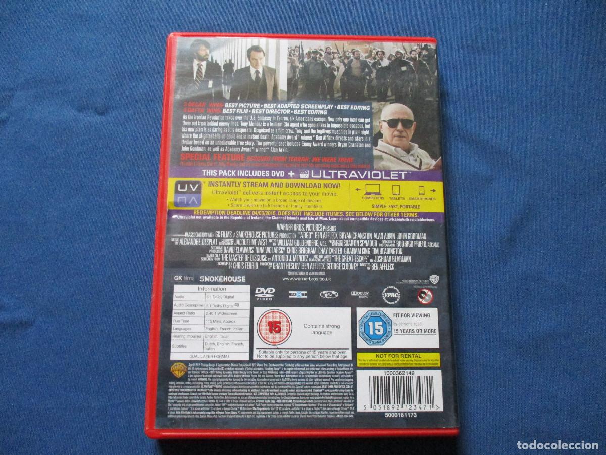 Cine: DVD - ARGO &middot; VERSI&Oacute;N ORIGINAL EN INGL&Eacute;S - Foto 5