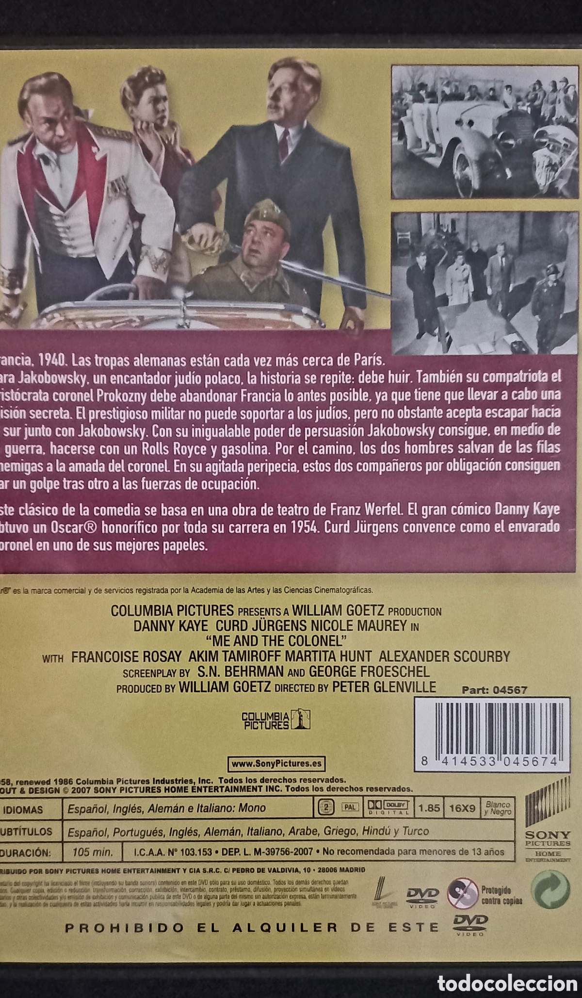 Cine: YO Y EL CORONEL. COLUMBIA CLASSICS - Foto 3