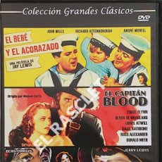 Cine: CINE PELICULA EN DVD -EL BEBÉ Y EL ACORAZADO - EL CAPITÁN BLOOD - VAYA PAR DE SOLDADOS. Lote 395804024