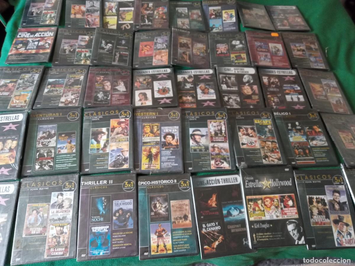 Cine: LOTE DE 35 DVD-105 PELICULAS CLASICOS - NUEVOS PRECINTADOS-CADA DVD 3 PELICULAS-
