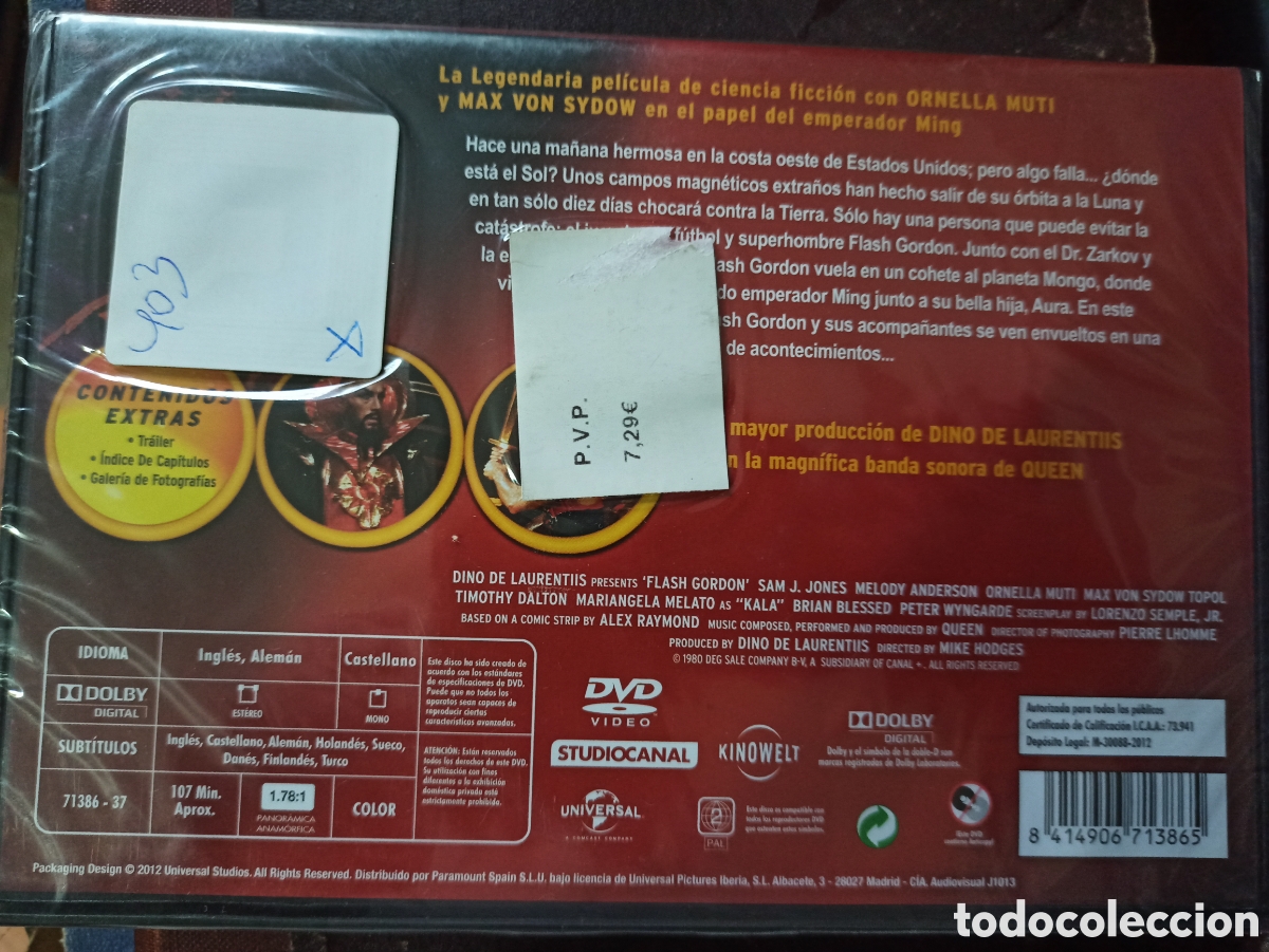 Cine: Flash Gordon precintado dvd - Foto 2