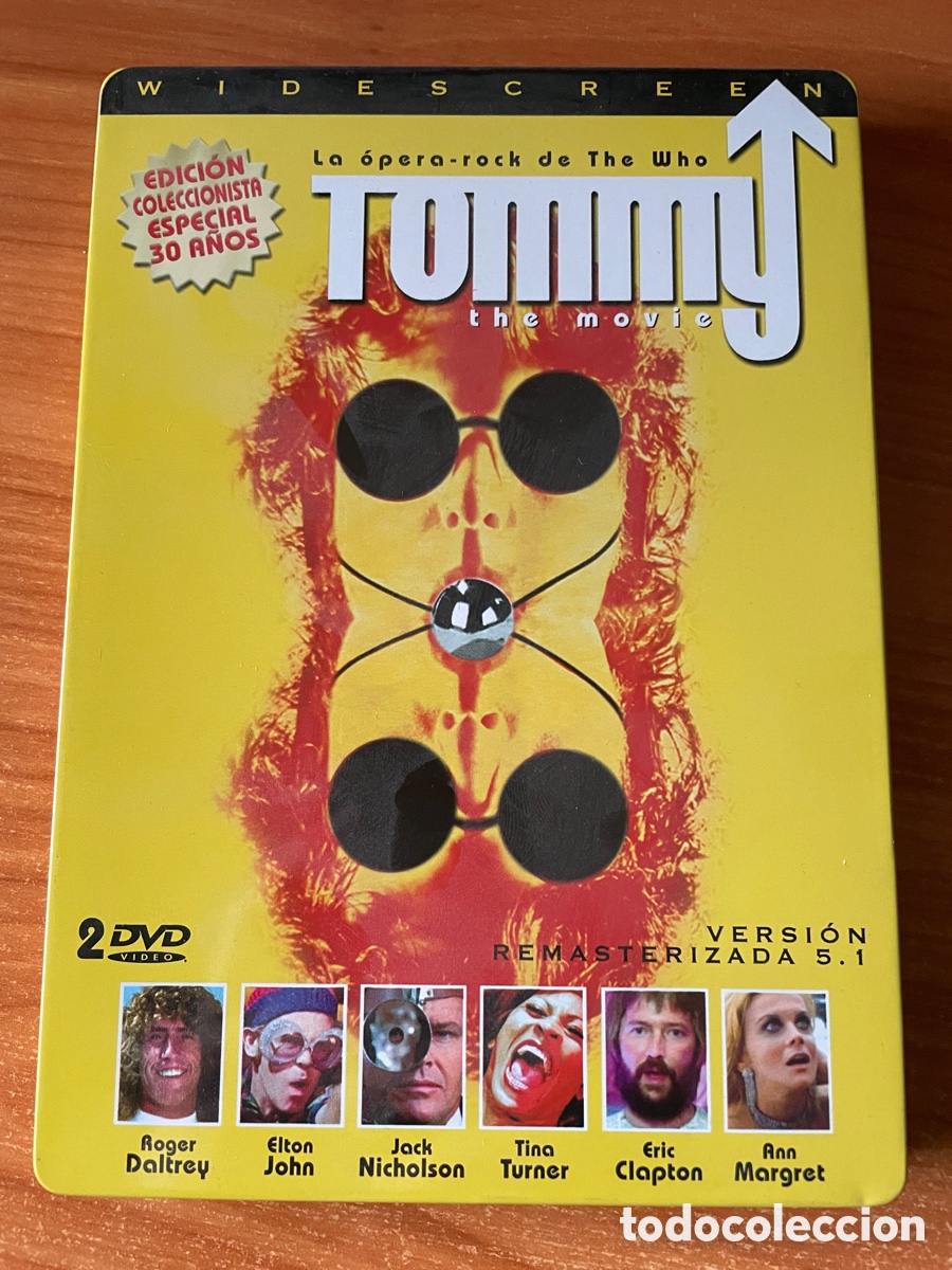 Cine: TOMMY 2 DVD The Who &Oacute;pera Rock Edici&oacute;n especial 30 a&ntilde;os Caja met&aacute;lica