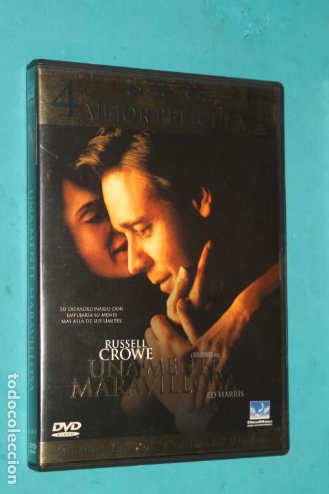 Cinema: DVD, UNA MENTE MARAVILLOSA, RUSSELL CROWE, ED HARRIS, 2 DVDs