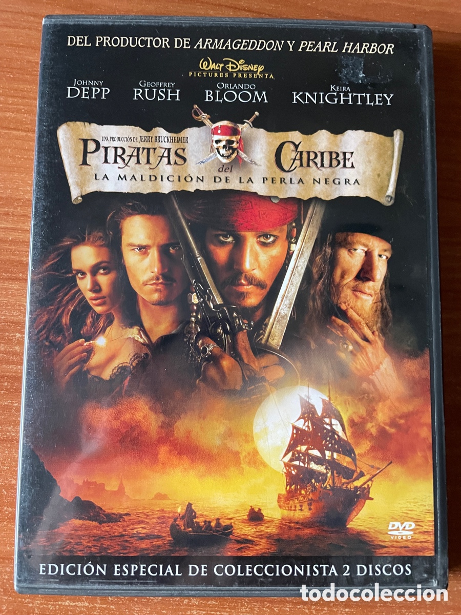 Cine: Piratas del Caribe La maldici&oacute;n de la perla negra edici&oacute;n coleccionista 2 DVD