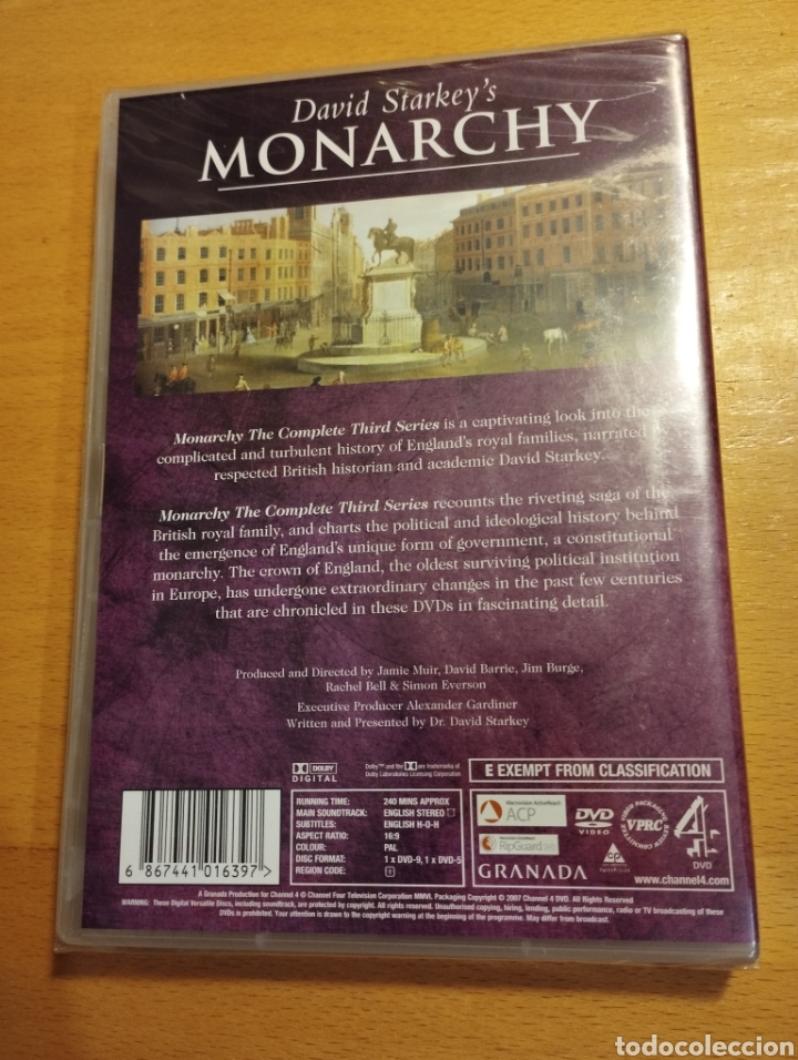 Cine: DAVID STARKEYS MONARCHY. THE COMPLETE THIRD SERIES (DVD PRECINTADO) - Foto 2