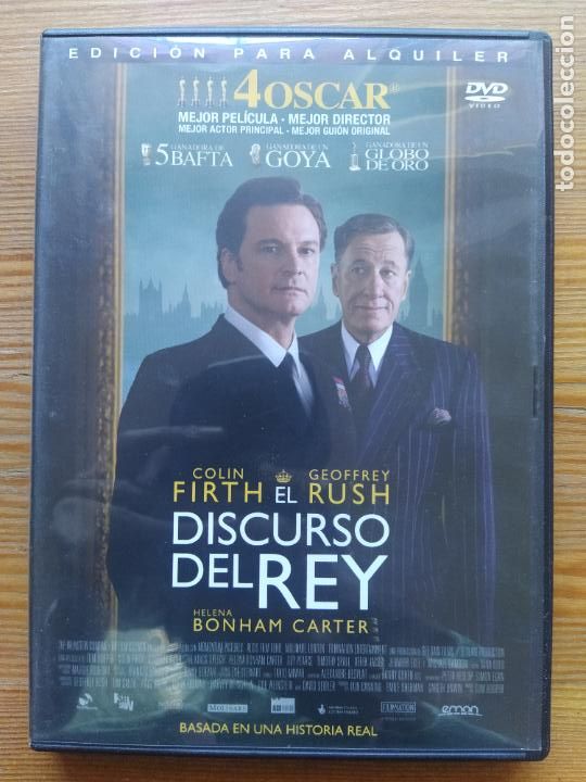 Kino: DVD EL DISCURSO DEL REY - EDICION DE ALQUILER (025)