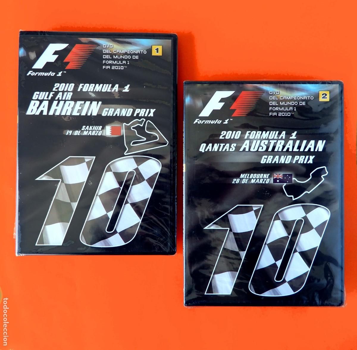 Cine: FORMULA 1 - LOTE; DVD 1 Y 2 - GRAND PRIX - CAMPEONATO DEL MUNDO - FIR 2010 - NUEVOS - PRECINTADOS
