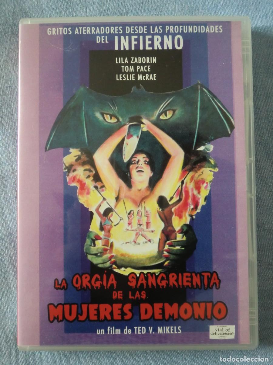 Cine: DVD LA ORG&Iacute;A SANGRIENTA DE LAS MUJERES DEMONIO (1973) de Ted V. Mikels. Con Lila Zaborin