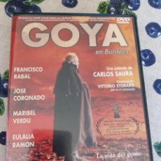 Cine: GOYA EN BURDEOS ( FRANCISCO RABAL JOSE CORONADO MARIBERL VERDU CARLOS SAURA ) DVD