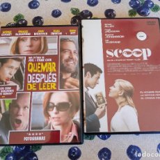 Cine: SCOOP + QUEMAR DESPUES DE COMER ( WOODY ALLEN HERMANOS COEN BRADD PITT HUGH JACKMAN ) DVD