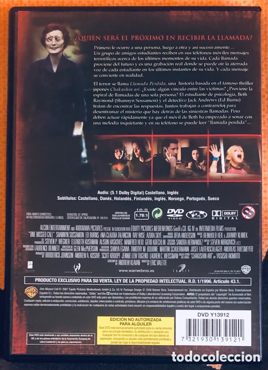 Cine: Llamada Perdida (DVD) - Foto 4