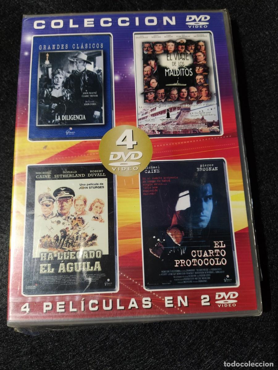 Cin&eacute;ma: DILIGENCIA/VIAJE MALDITOS/HA LLEGADO EL AGUILA/CUARTO PROTOCOLO- DVD NUEVO PRECINTADO